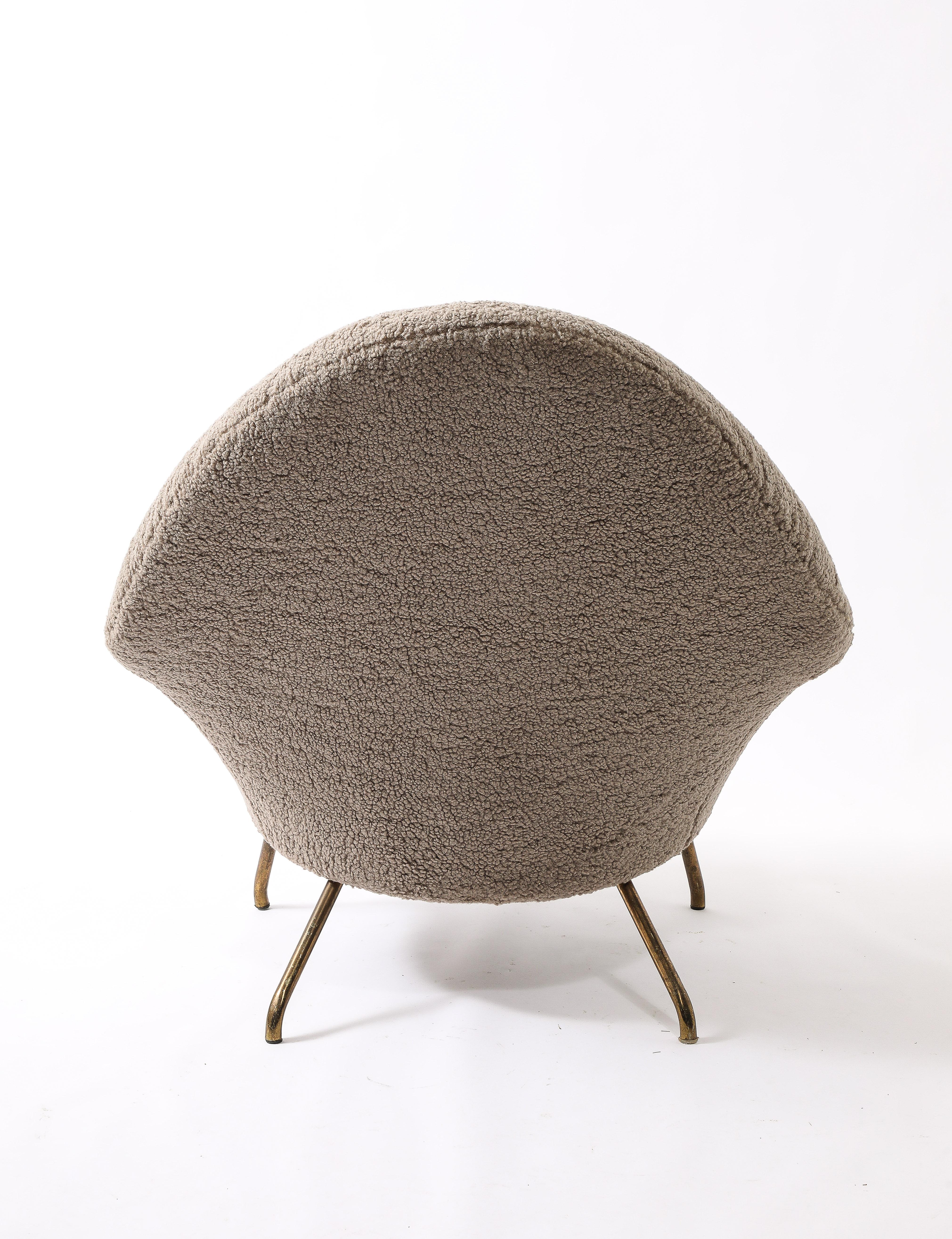 770 Armchairs by J.A Motte for Steiner, France 1950's For Sale 1
