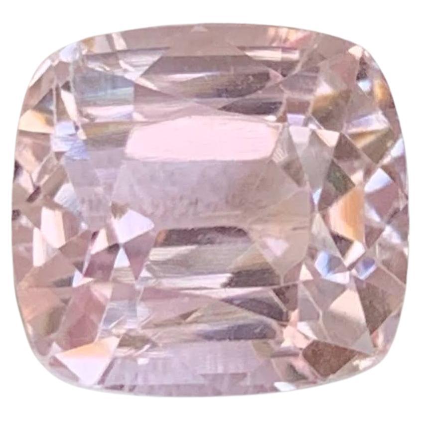 7.70 Carat Natural Loose Pink Kunzite Stone Fancy Cushion Cut Afghan Gemstone