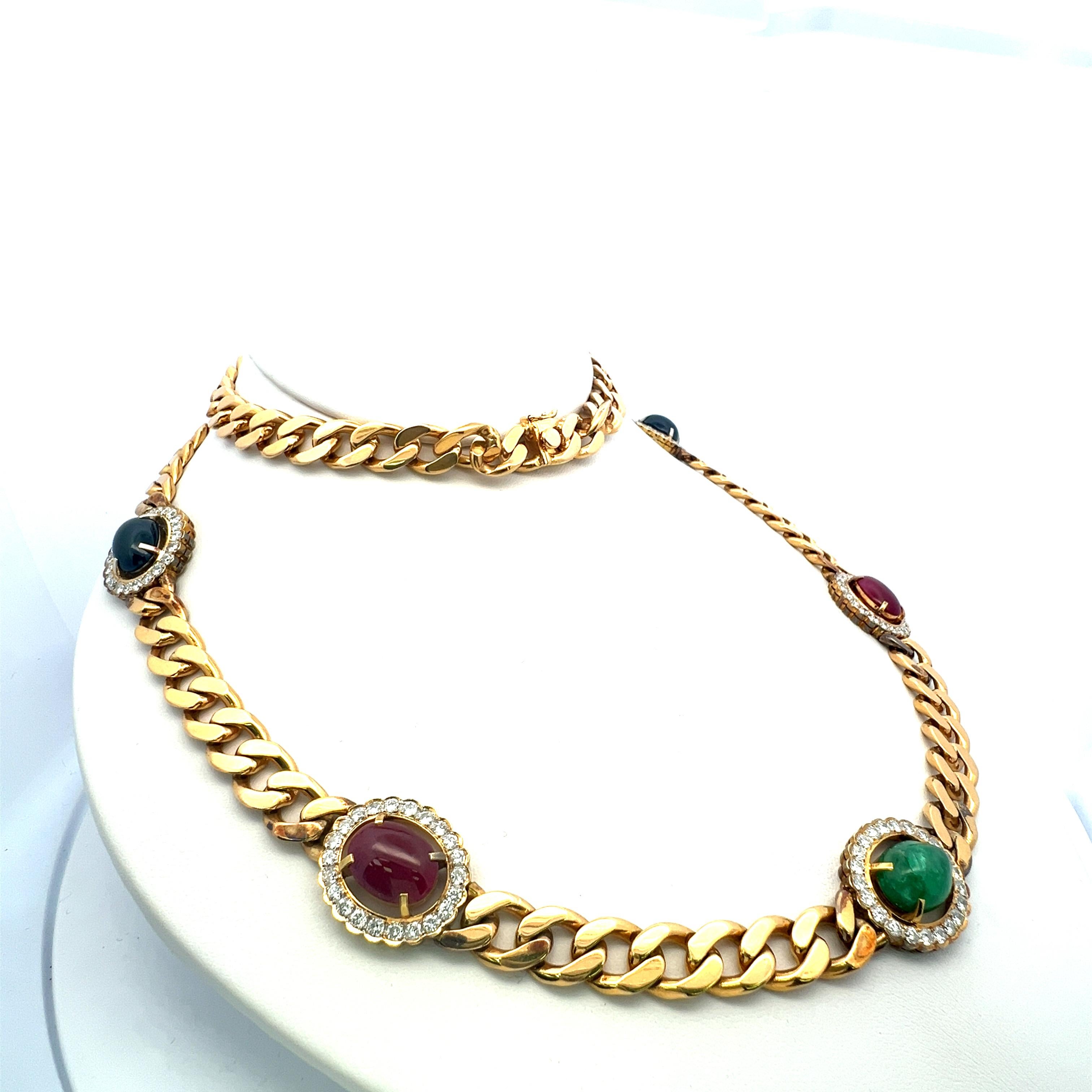 Chaîne collier en or jaune 18 carats avec diamants ronds brillants G SI1 de 7,70 carats Pour femmes en vente