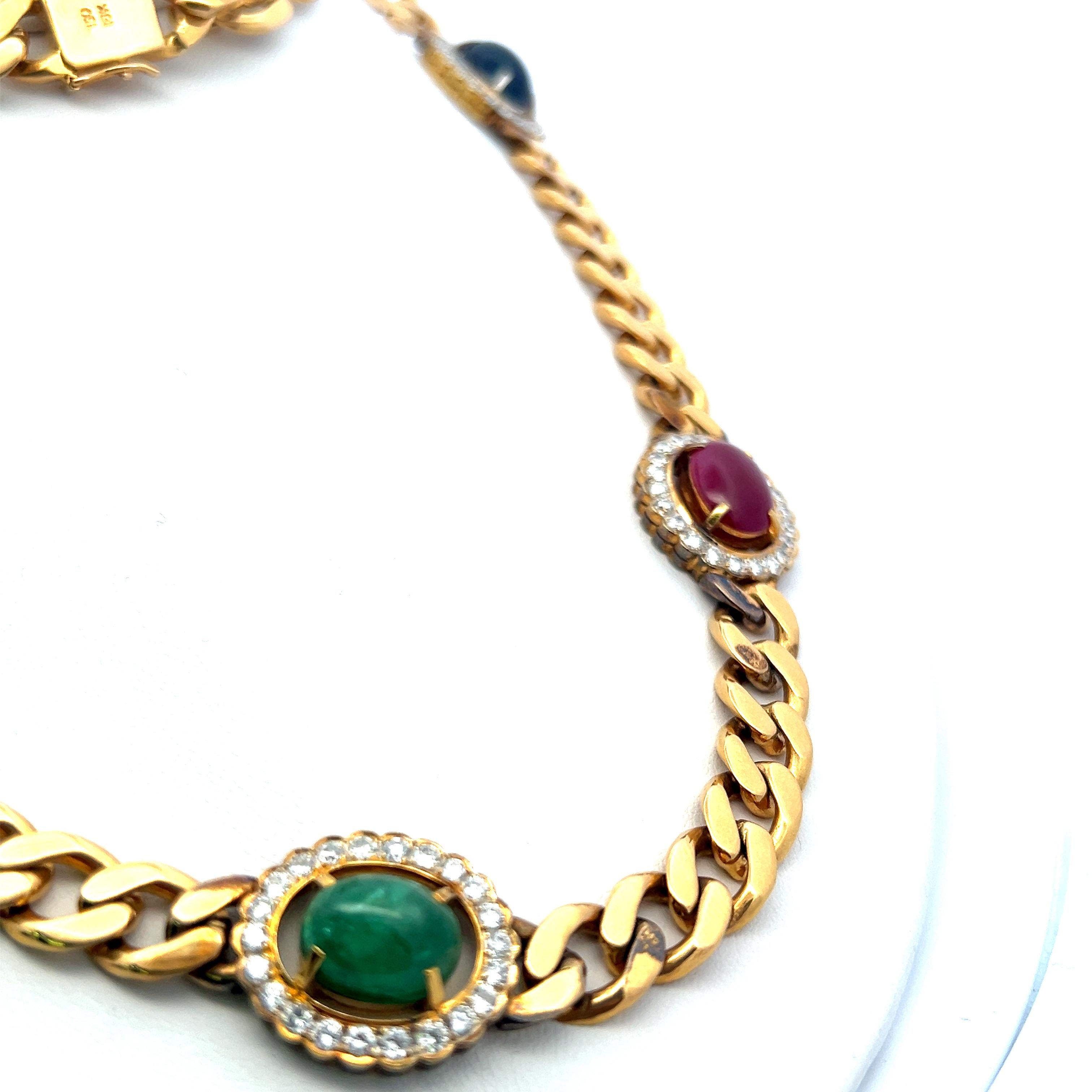 Chaîne collier en or jaune 18 carats avec diamants ronds brillants G SI1 de 7,70 carats en vente 3