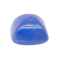 7.70 Carat Sugarloaf-Cut Unheated Burmese Blue Sapphire