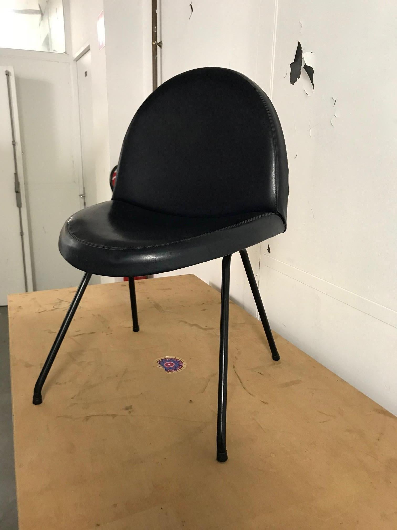French 770 Chair by Joseph-André Motte for Steiner