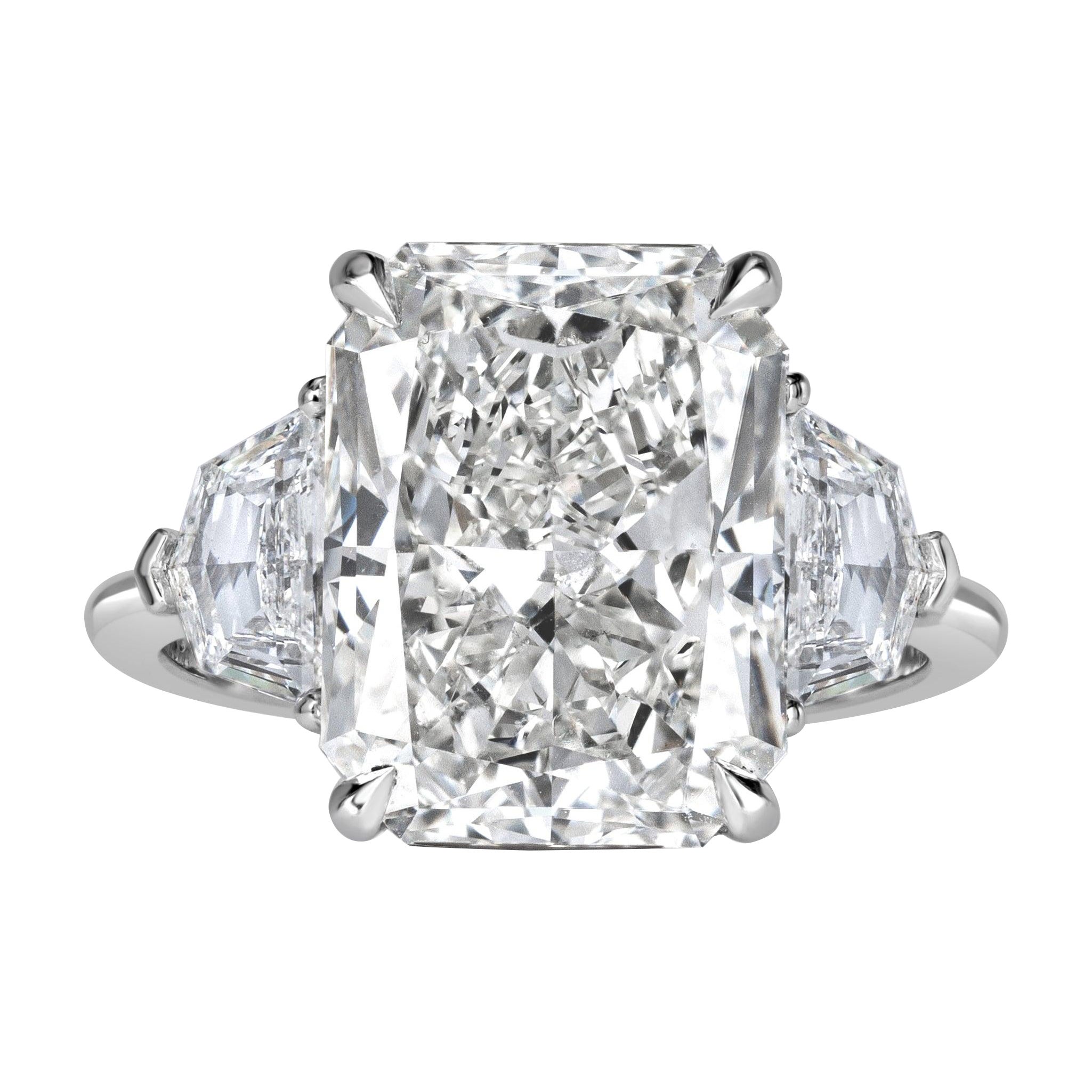 7.70ct Radiant Cut Diamond Engagement Ring