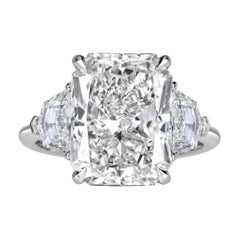7.70ct Radiant Cut Diamond Engagement Ring