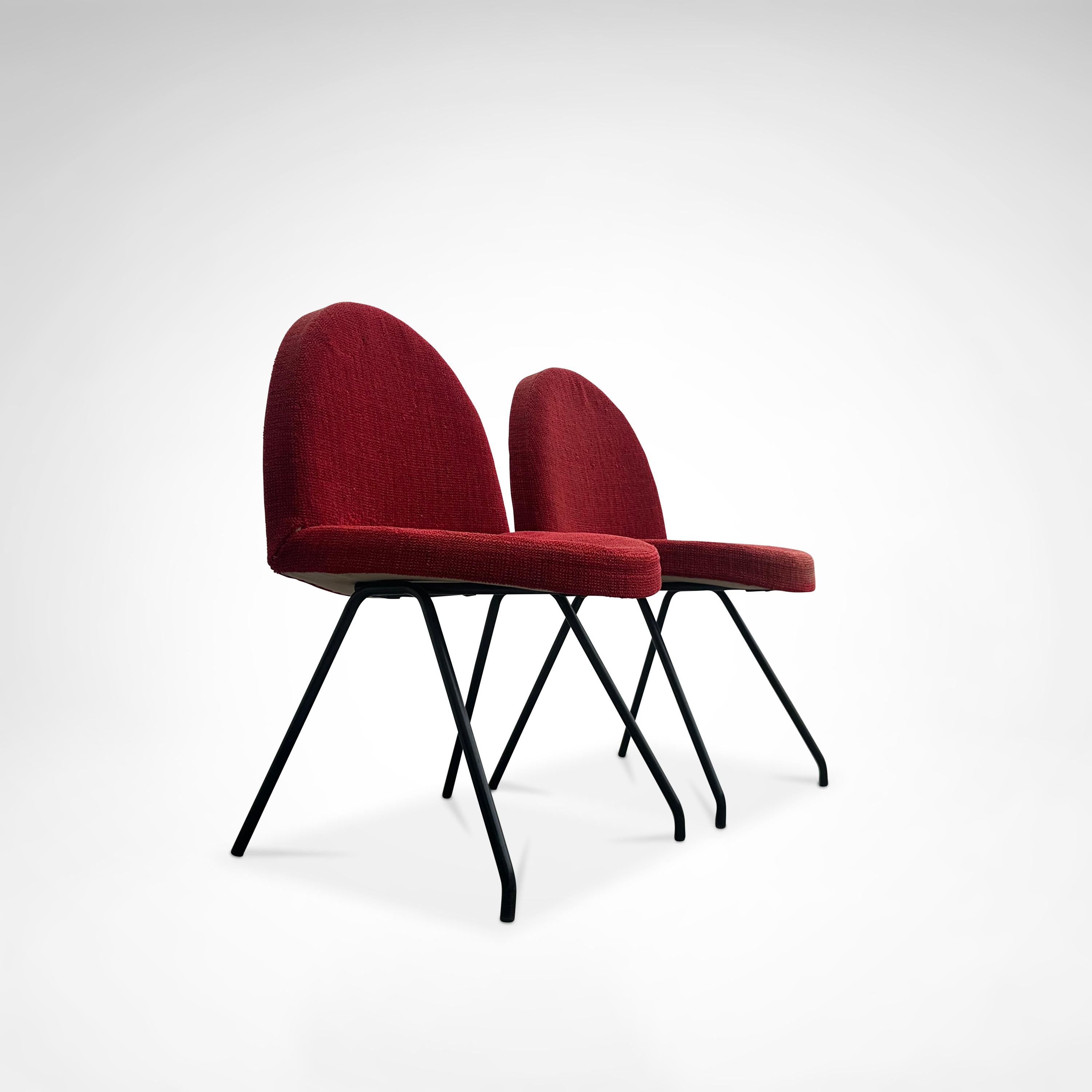 771 Language dining chairs by Joseph André Motte for Steiner France 1950s, set 2 For Sale 2