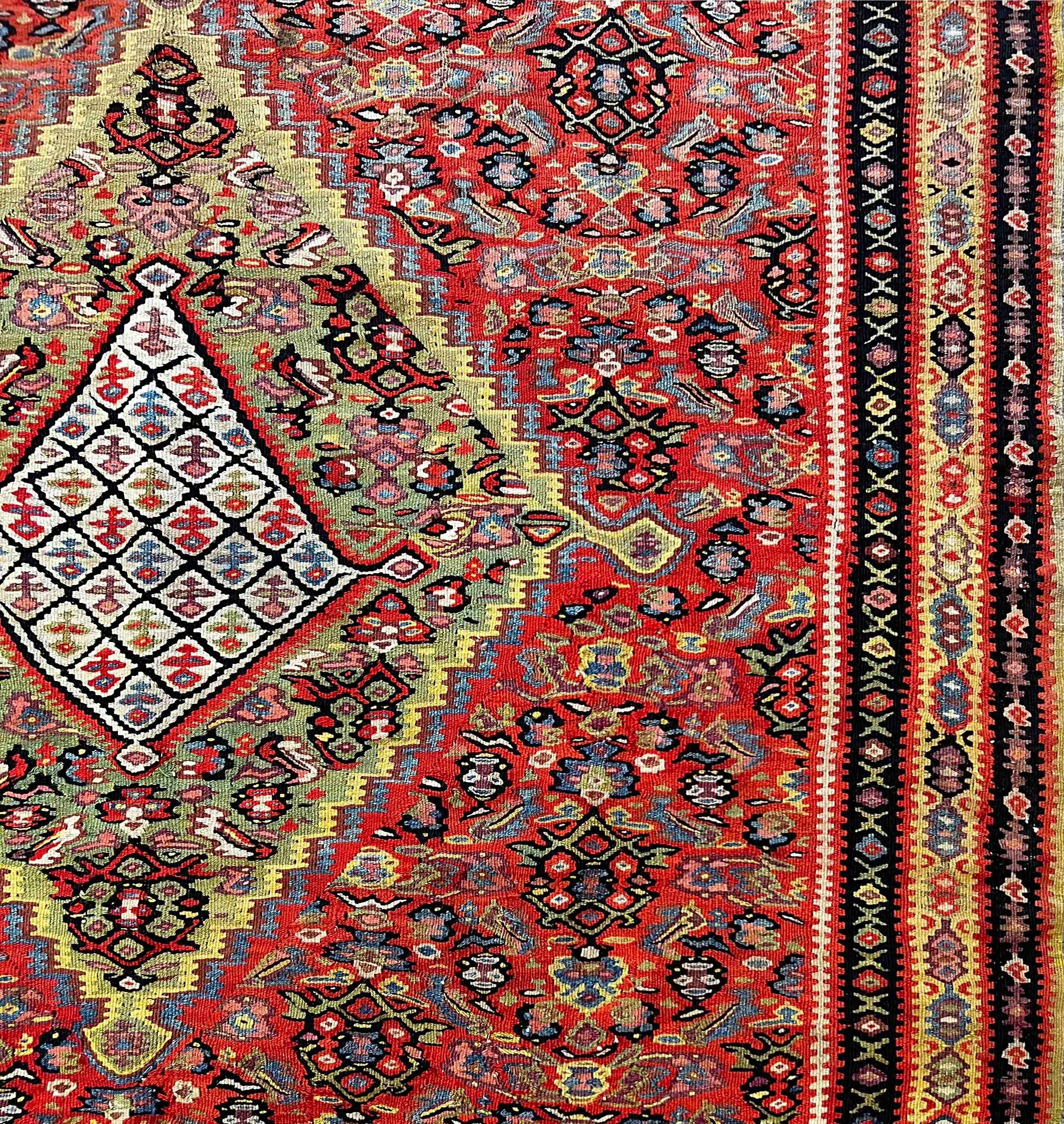 774 - Belle selle de kilim fine et de cheval, 'senneh' en vente 2