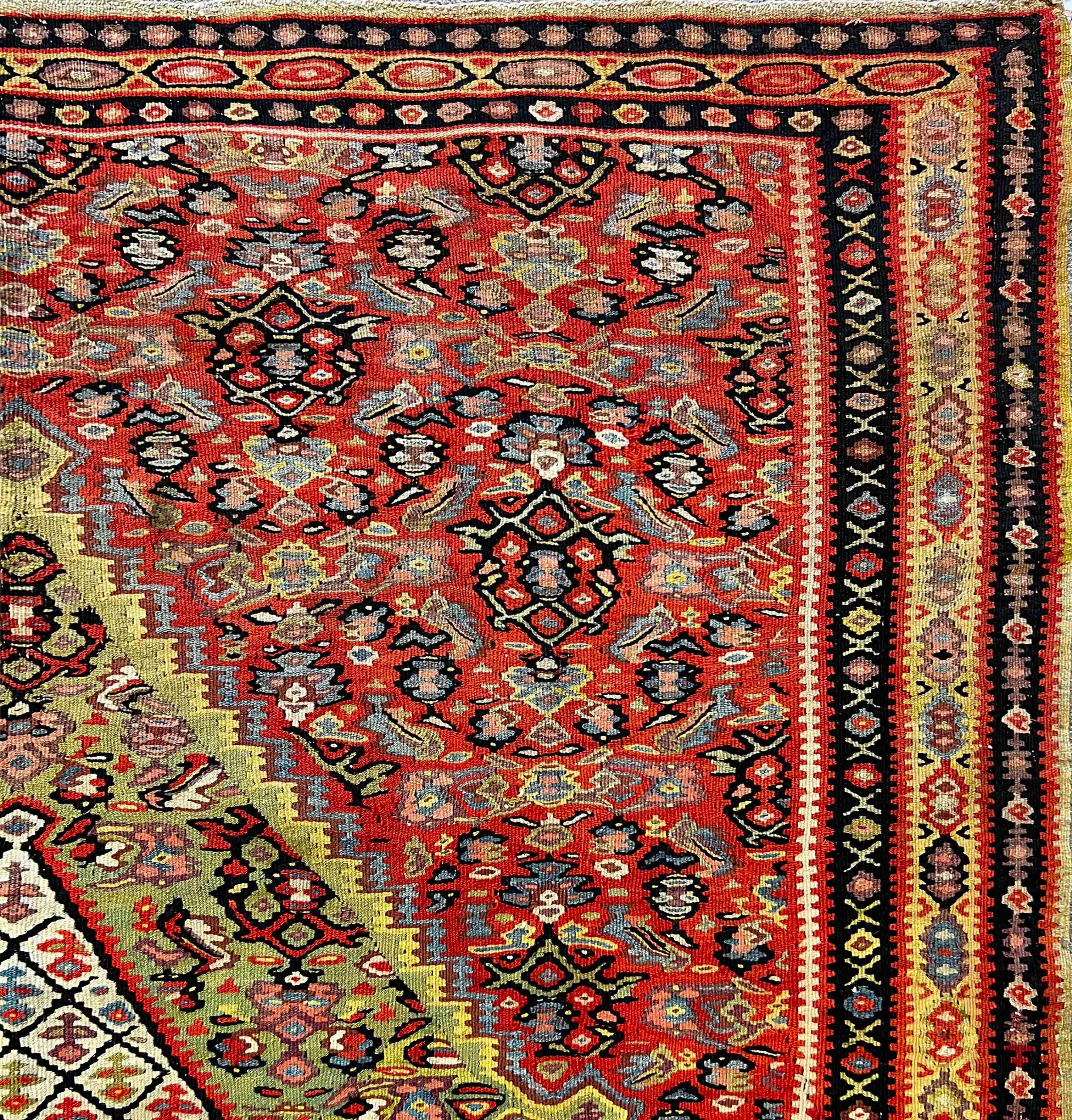 774 - Belle selle de kilim fine et de cheval, 'senneh' en vente 3