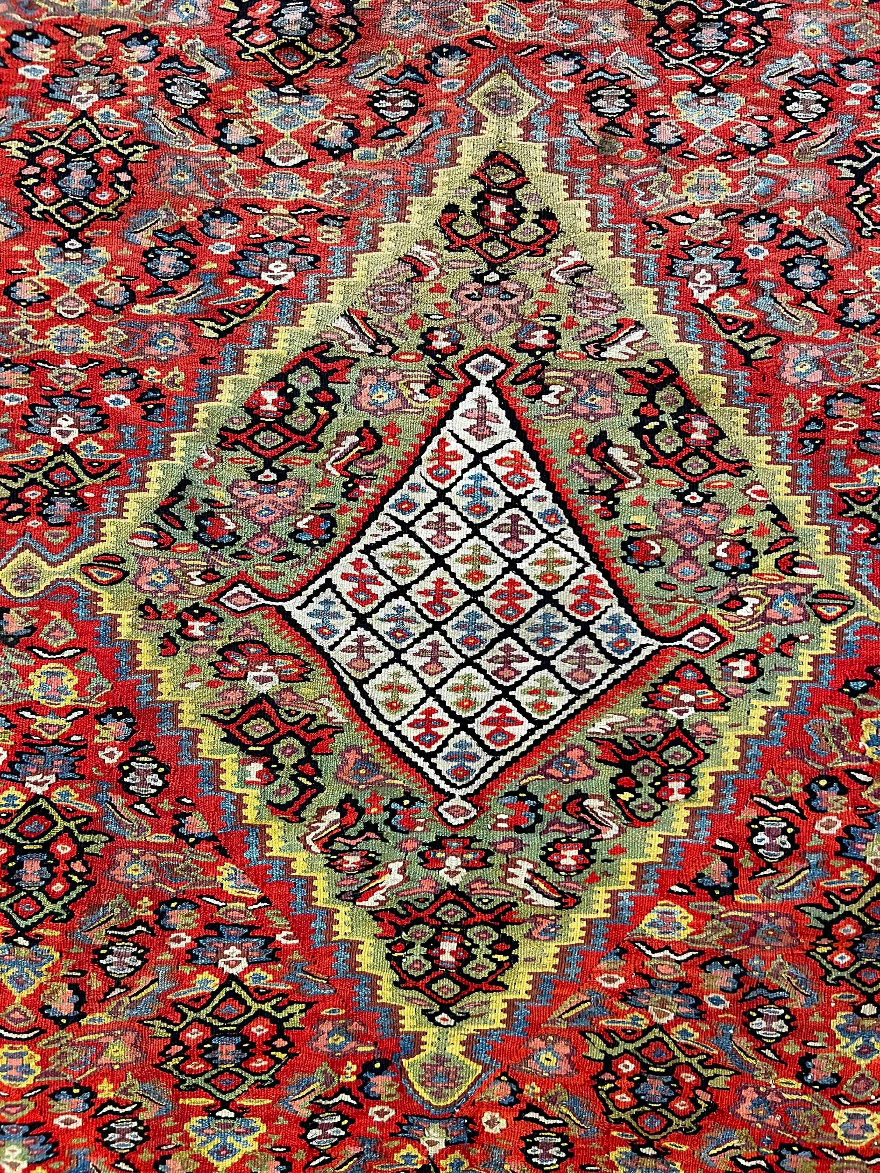 774 - Belle selle de kilim fine et de cheval, 'senneh' en vente 5