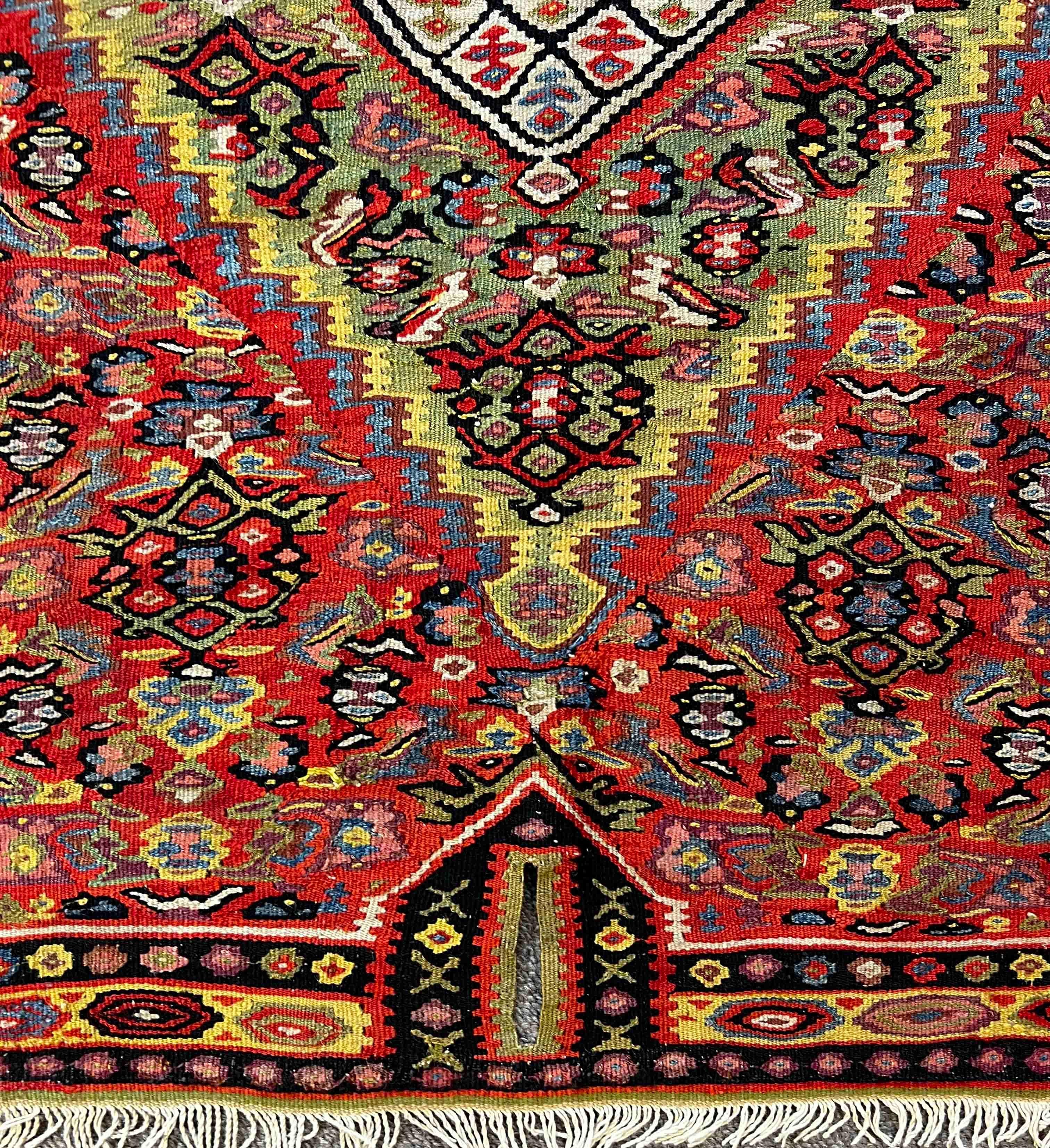 774 - Belle selle de kilim fine et de cheval, 'senneh' en vente 6