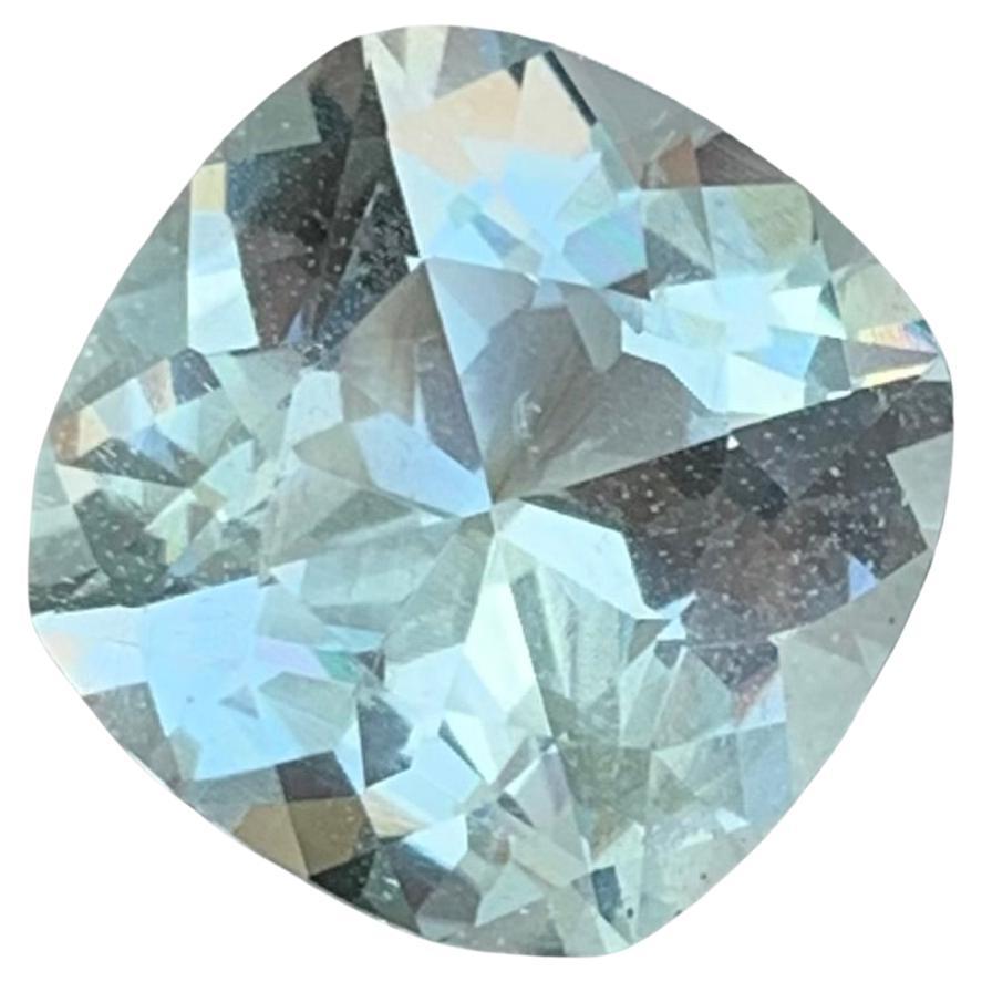 Piedra natural suelta de aguamarina talla cojín de 7.75 quilates