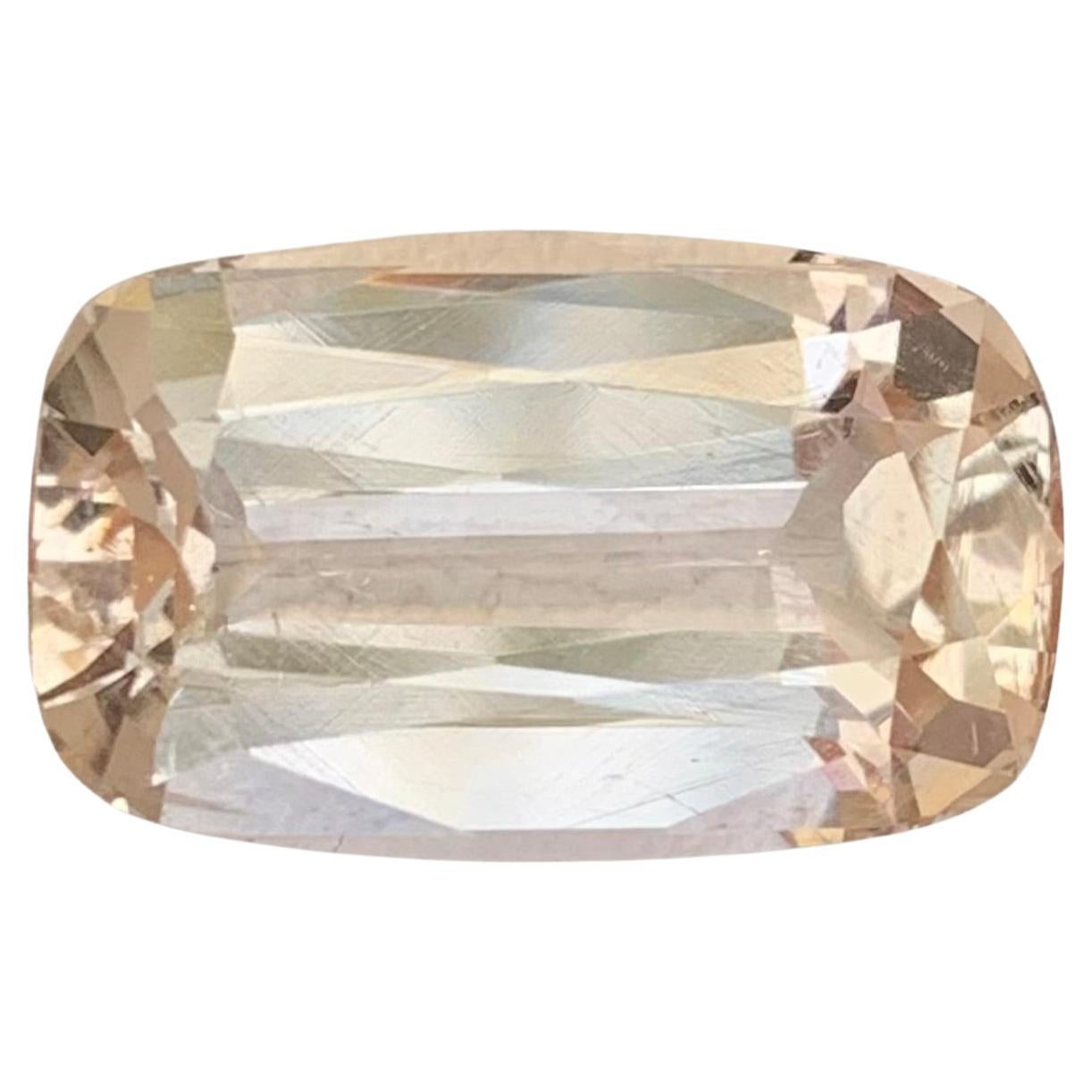 7.75 Carat Natural Loose Imperial Topaz Cushion Cut Gemstone For Sale