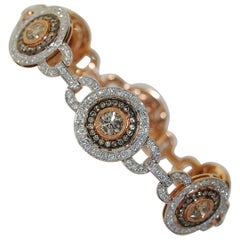 7.75 Carat Women's Diamond Bracelet, 18 Karat Gold