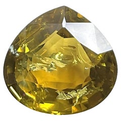 7.75 Carats YOlive Tourmaline Heart Faceted Cut stone Top Quality Natural gem