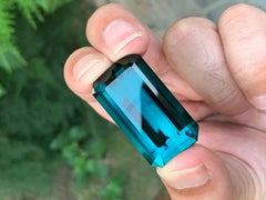 Raro gigante da 77,55 carati Nature sciolto Indicolite Tormalina Collana Gemma