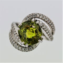 Anello d'oro con diamante alessandrite 7,75ct, certificato GIA