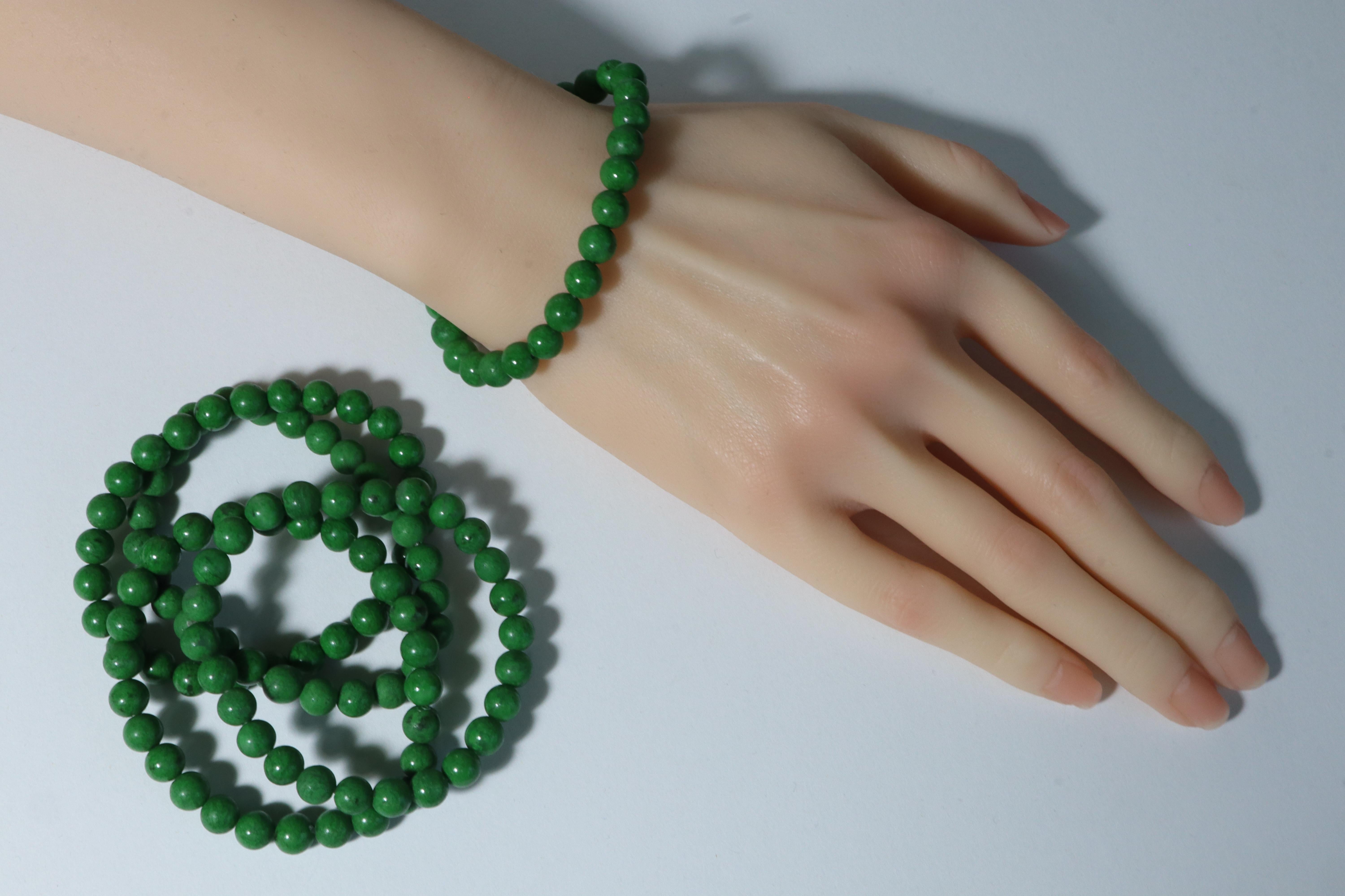 Art Deco 7~7.5mm Maw sit sit Bracelet For Sale