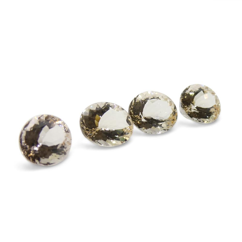 Coppia di Morganite a pera da 7.76 carati in vendita 8