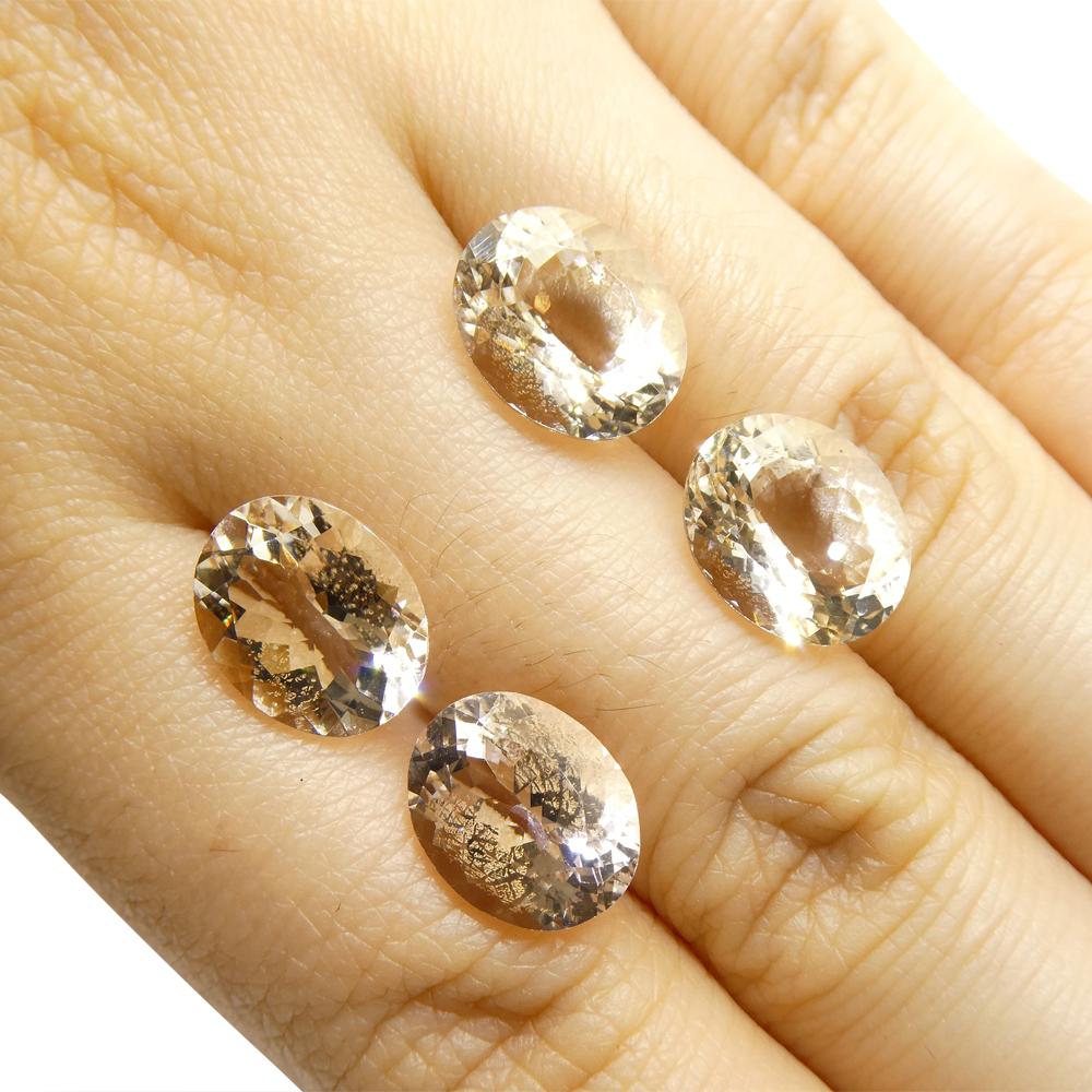 Coppia di Morganite a pera da 7.76 carati in vendita 3