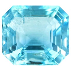 7.79 Carat Natural Santa Maria Color Aquamarine Loose Stone