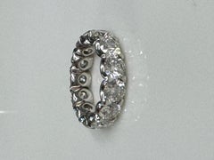 7.79 ctw Diamond Platinum Eternity Band - Excellent Cut - J IF-VS2 - all GIA