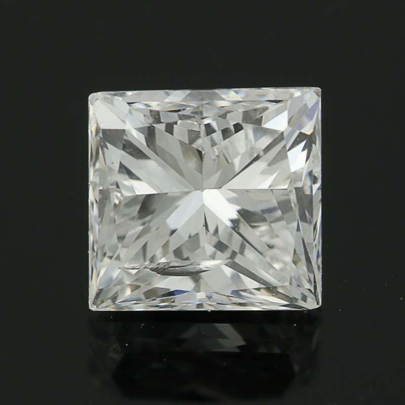 Taille princesse Solitaire non serti de 0,77 carat en diamant taille princesse certifié EGL USA en vente