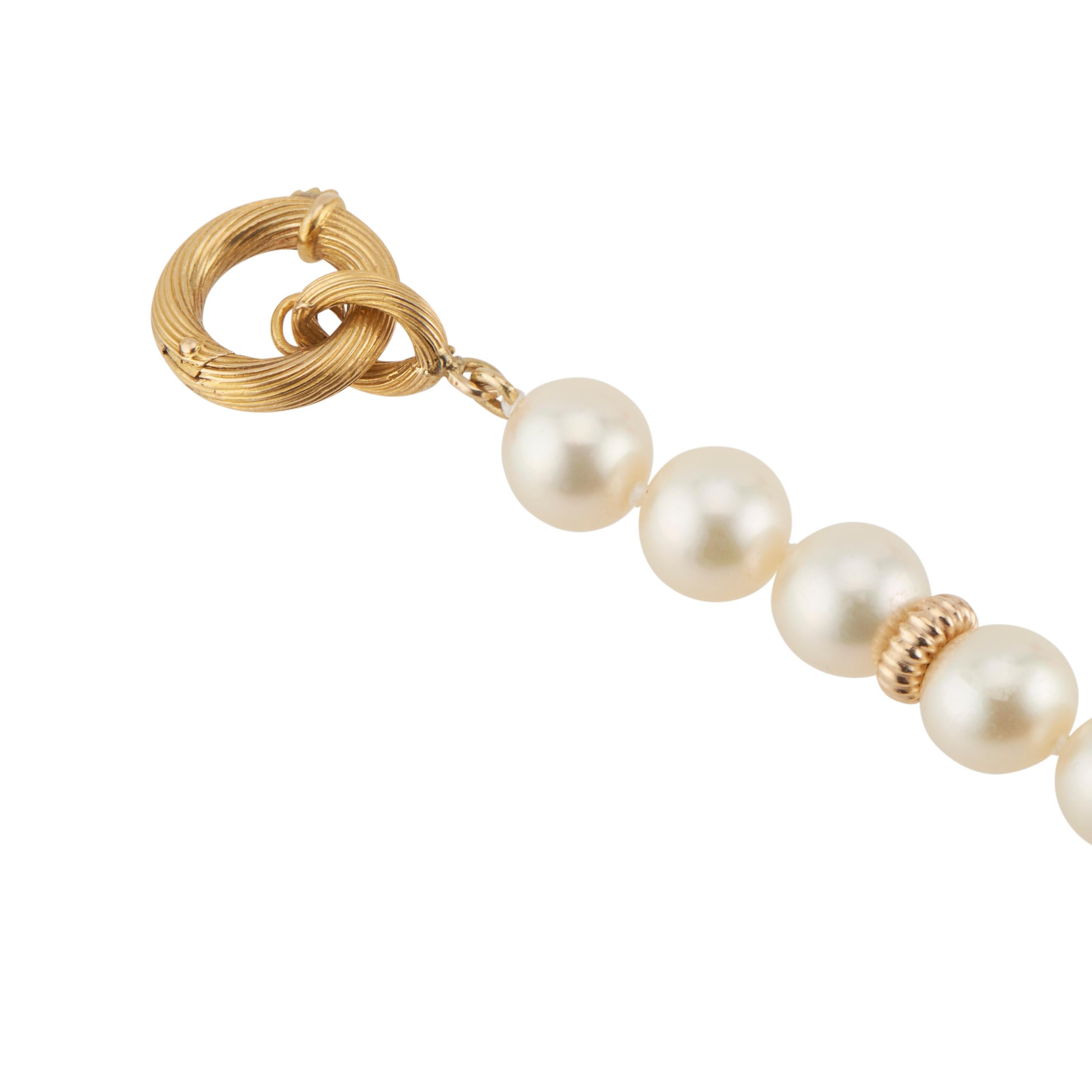 Women's Cultured Pearl Yellow Gold Bracelet