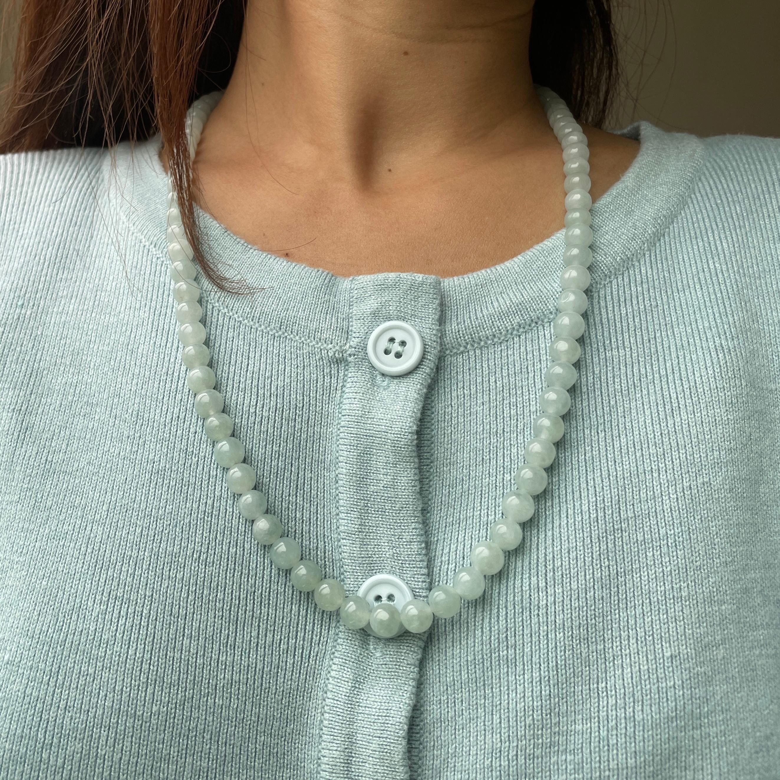 Kindly note that the stated price for this item is fixed and non-negotiable. We appreciate your understanding and respect for our pricing decision.

** The stated price is for each necklace.

Translucent Burmese Type A Jadeite Jade Necklace

Bead