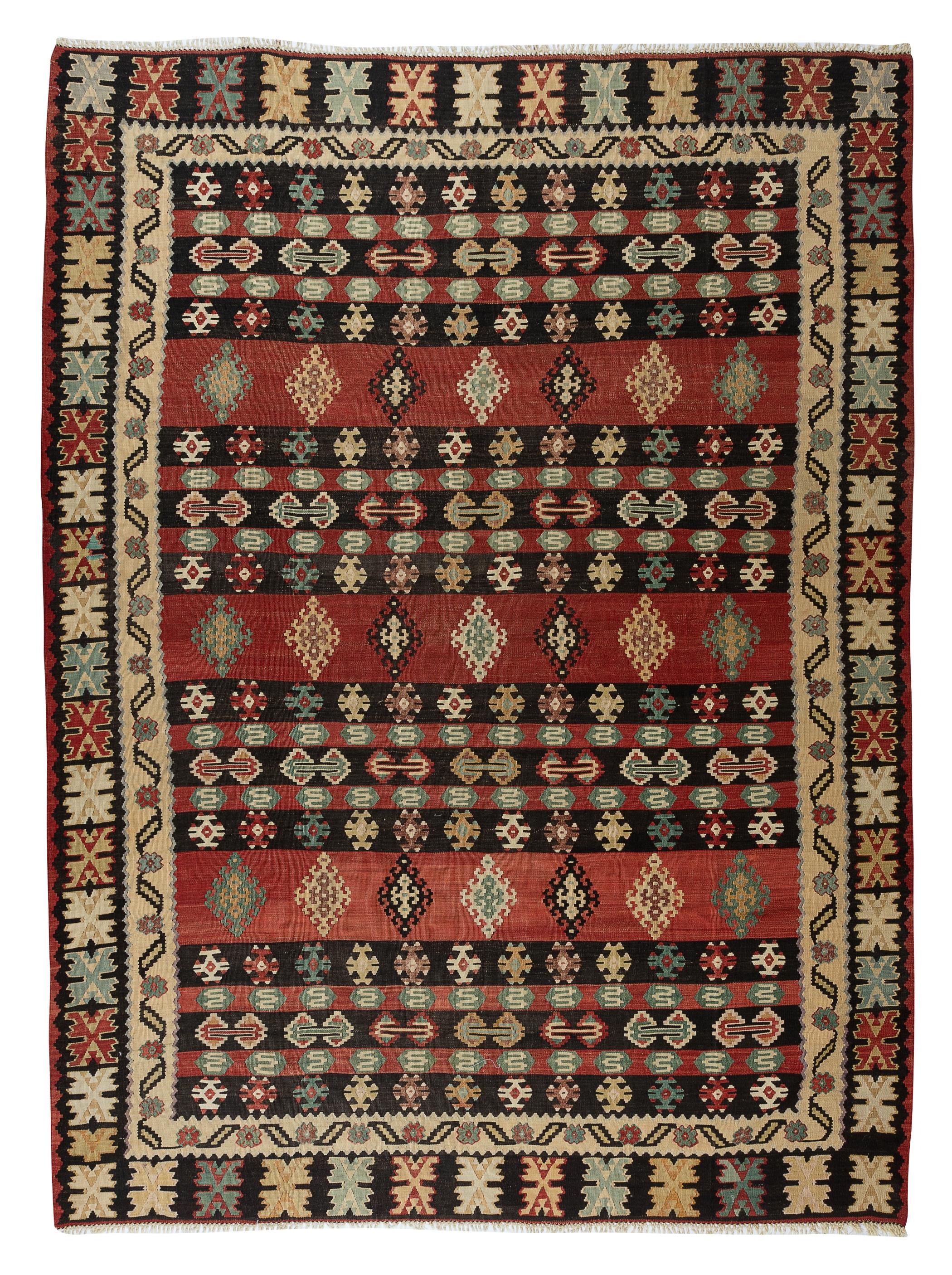 This authentic hand-woven rug made to be used by the villagers in Central Anatolia. 100% organic wool. Good condition and cleaned professionally.
Ideal for both residential and commercial interiors. Size: 7.6x10.3 ft.
We can supply a suitable