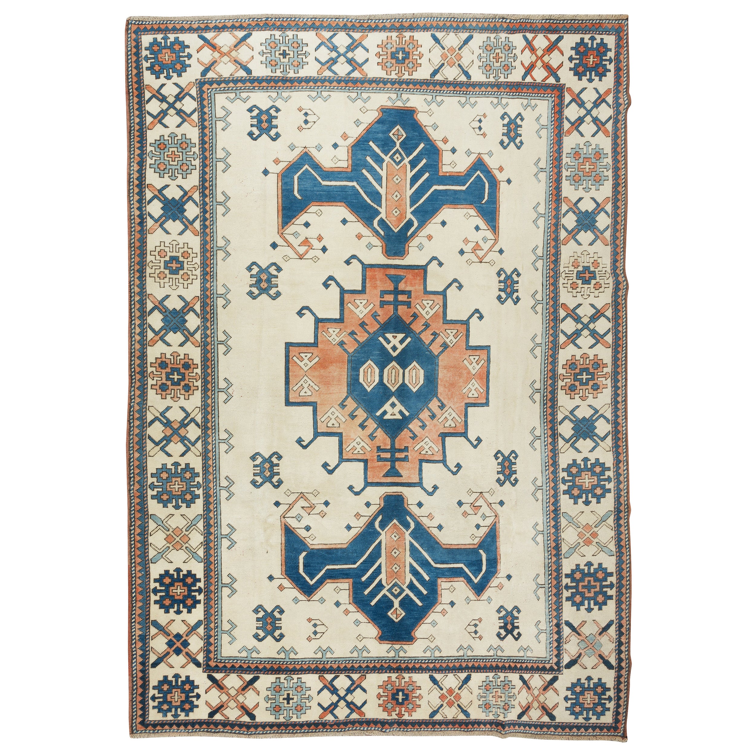 7.7x11 Ft Contemporary Handmade Turkish Area Rug, 100% Wool and Natural Dyes
