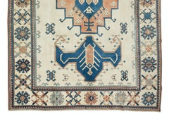 7.7x11 Ft Vintage Handmade Turkish Area Rug, 100% Wool and Natural Dyes