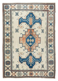 7.7x11 Ft Vintage Handmade Turkish Area Rug, 100% Wool and Natural Dyes