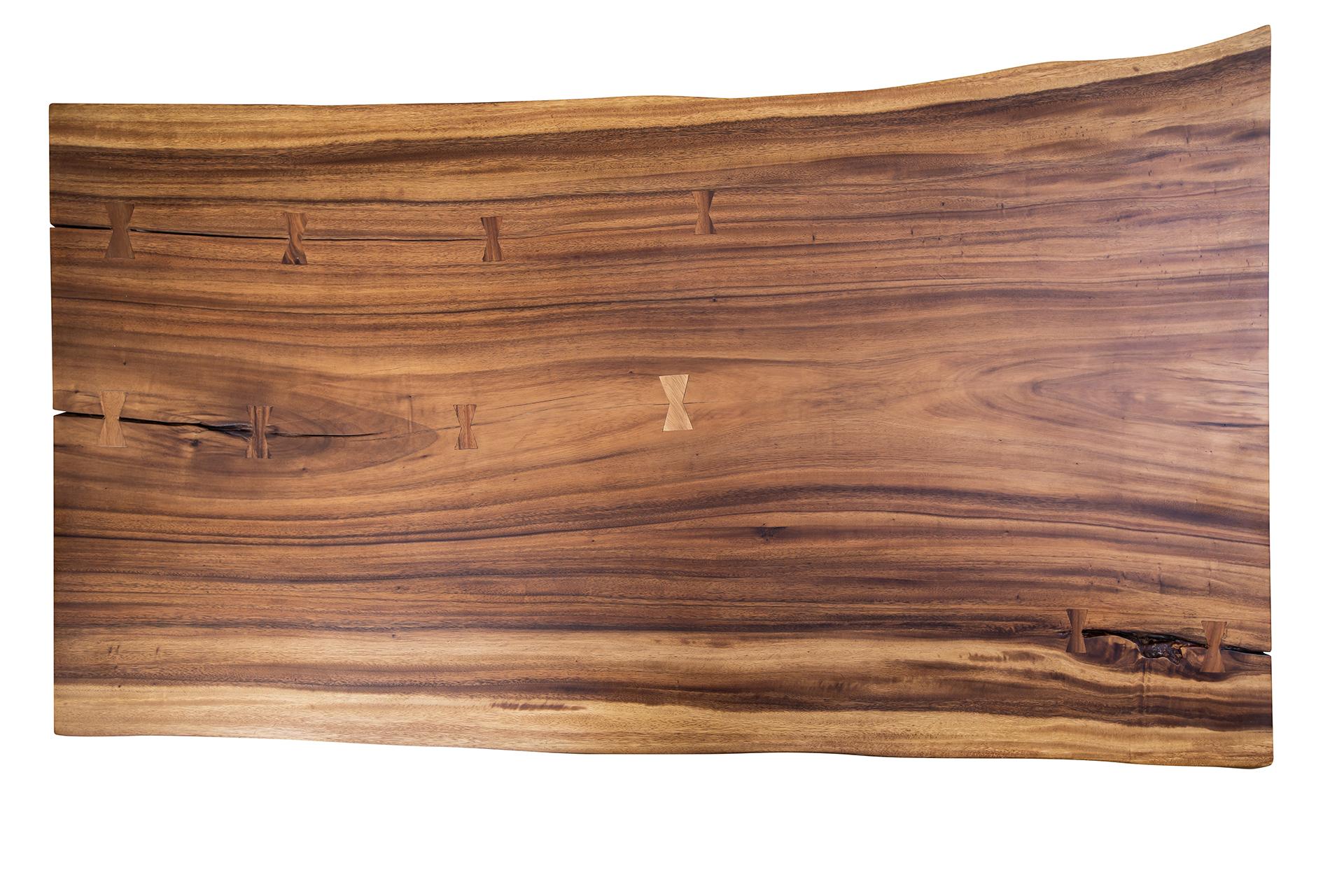 Acacia Live Edge Limited Edition Slab Table in Smooth Natural Acacia In New Condition For Sale In Boulder, CO