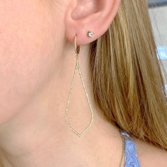 0,78 Karat Diamant-Ohrhänger aus 14K Gelbgold