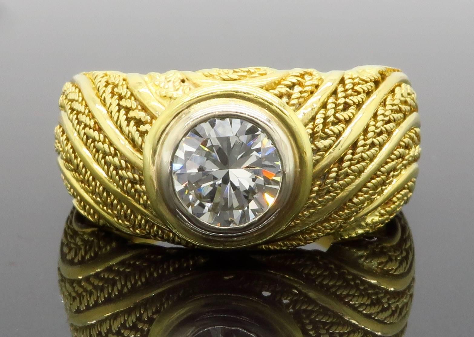 .78 Carat Diamond Gold Custom Ring  1