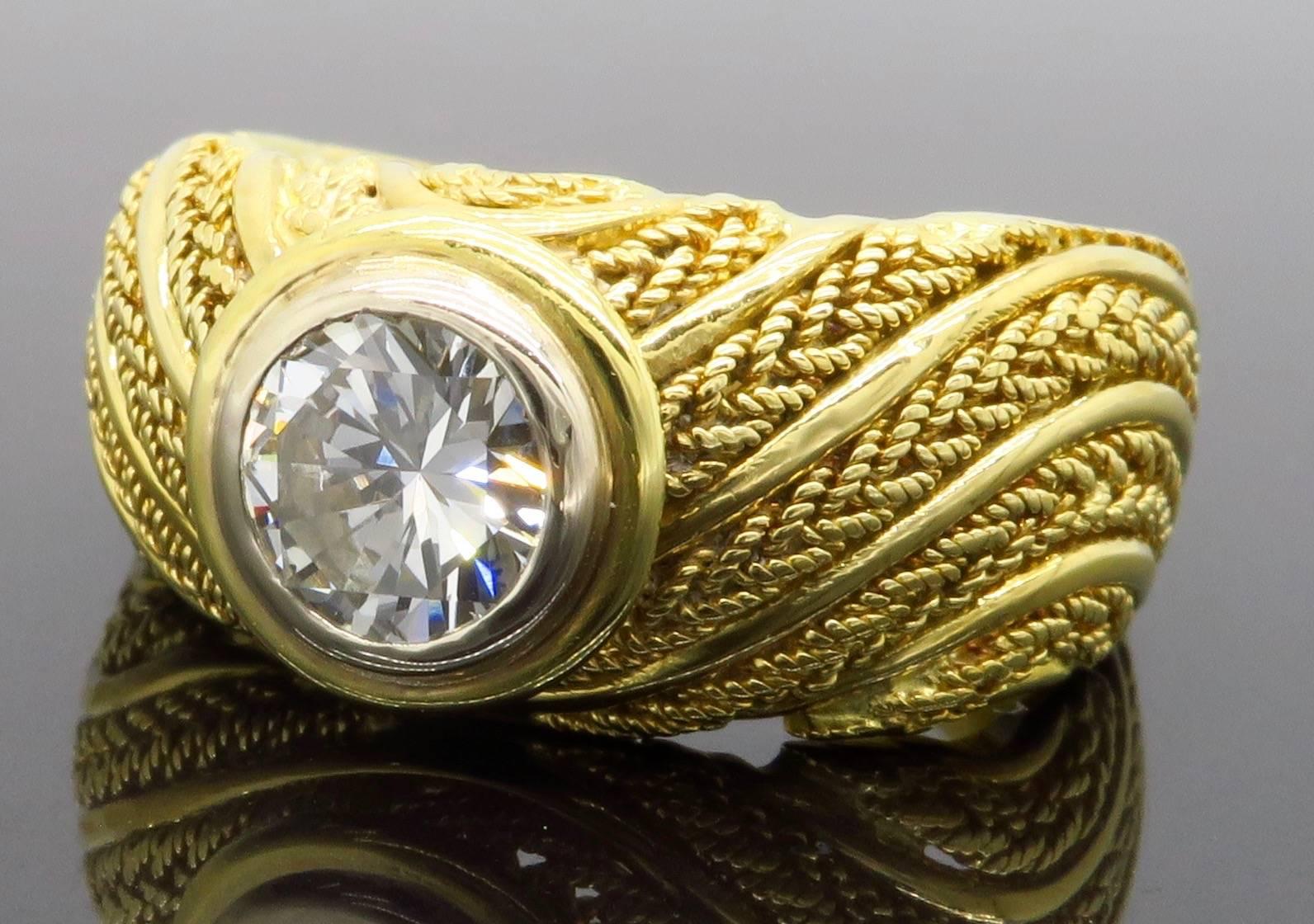 .78 Carat Diamond Gold Custom Ring  2
