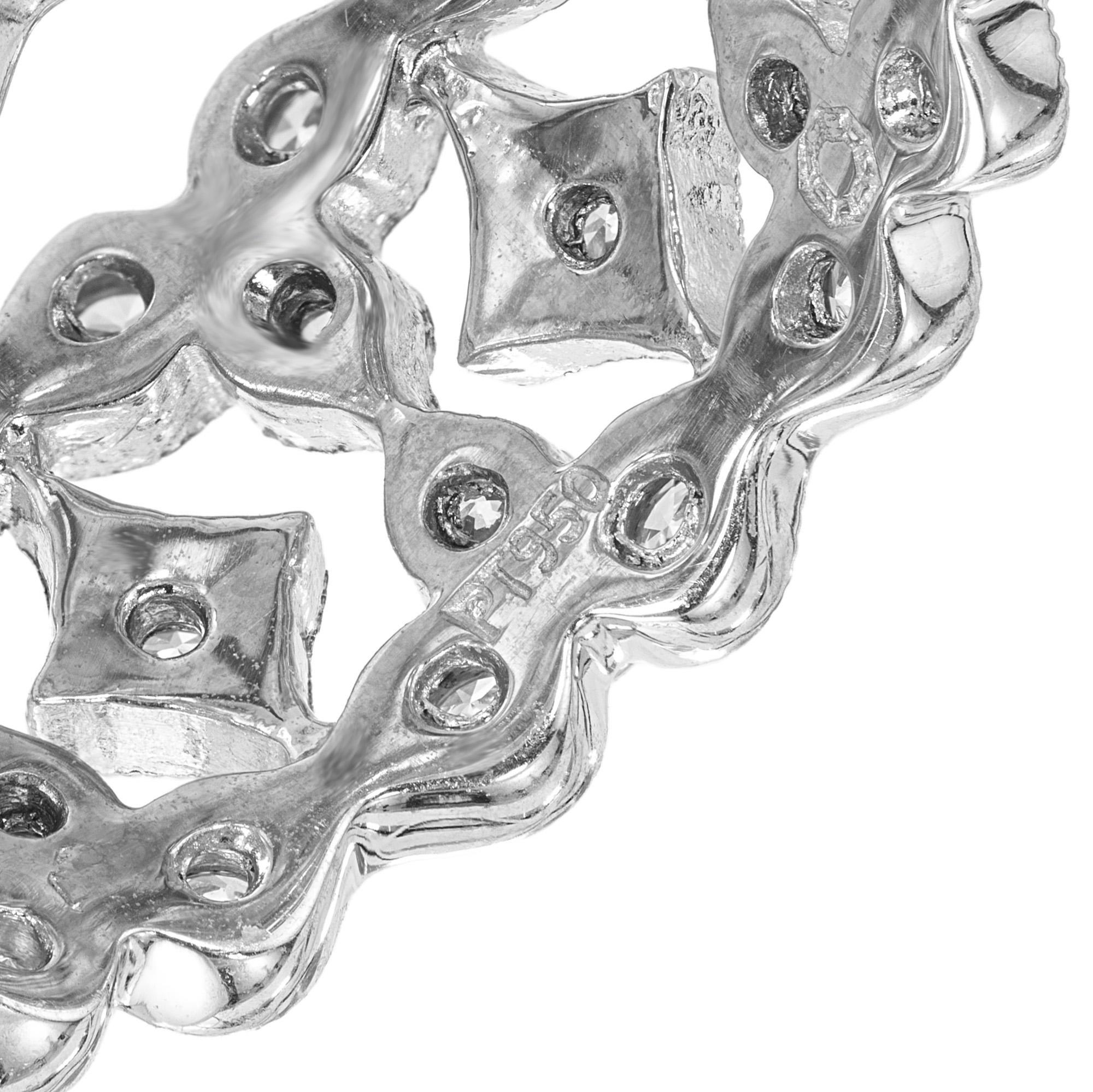.78 Carati Diamante Taglio Brillante Rotondo Anello Eternità in Platino In condizioni ottime in vendita a Stamford, CT