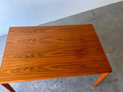7.8 ft Henning Kjaernulf for Vejle Stole Danish Modern Teak Dining Table leafs