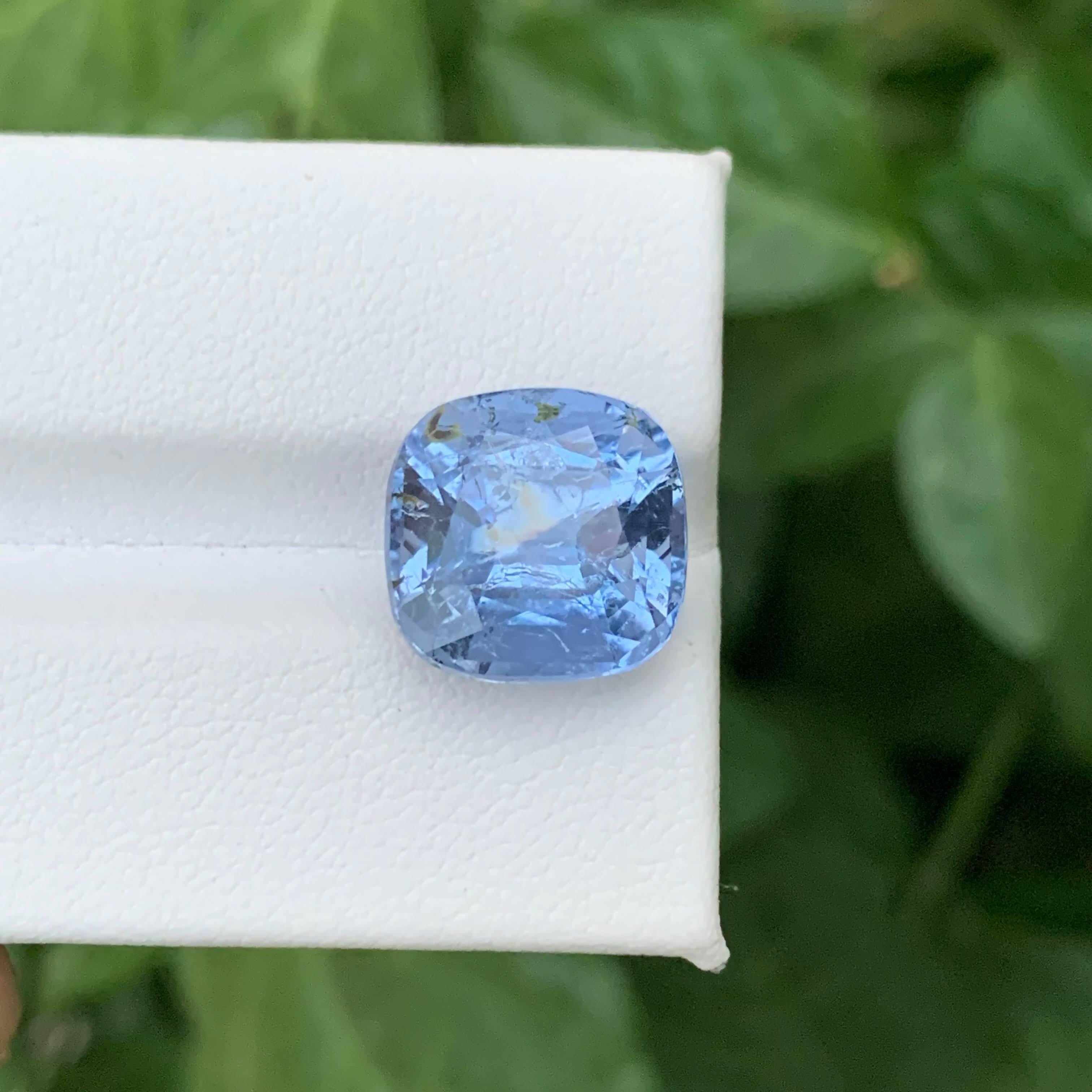 7,80 Karat Natürlicher Loser Blauer Goshenit Aquamarin Kissenschliff Pakistanischer Edelstein für Damen oder Herren im Angebot