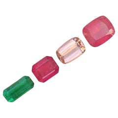 7.80 Carat Natural Multi Colour Loose Tourmaline Lot Mix Shape For Jewellery