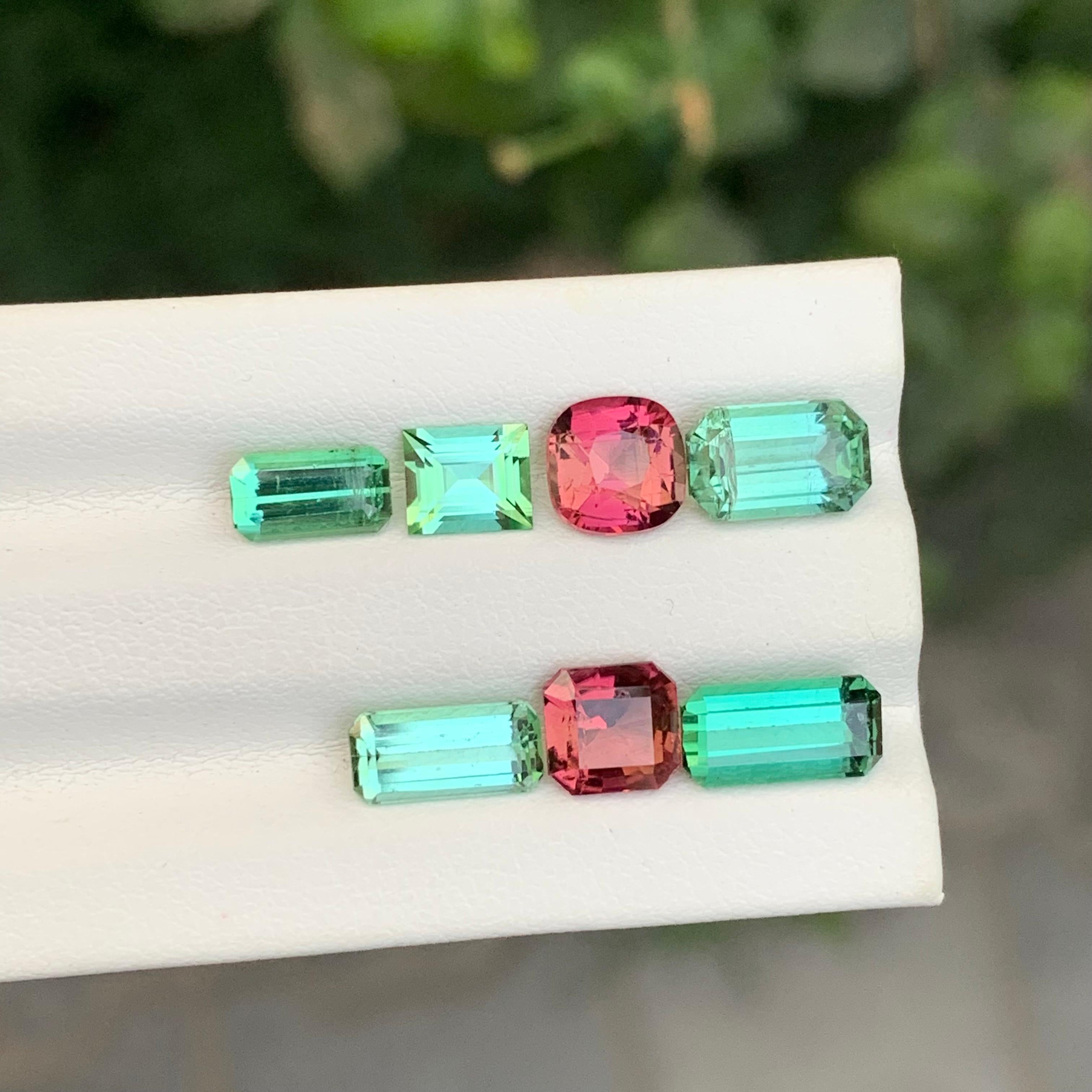 Faceted Tourmaline Lot 

Weight: 7.80 Carat
Sizes: 0.65 To 1.70 Carat 
Treatment: Non
Certificate: On Customer Demand
Shape: Mix Shapes 


Tourmaline is a captivating gemstone known for its remarkable variety of colors, making it a favorite among