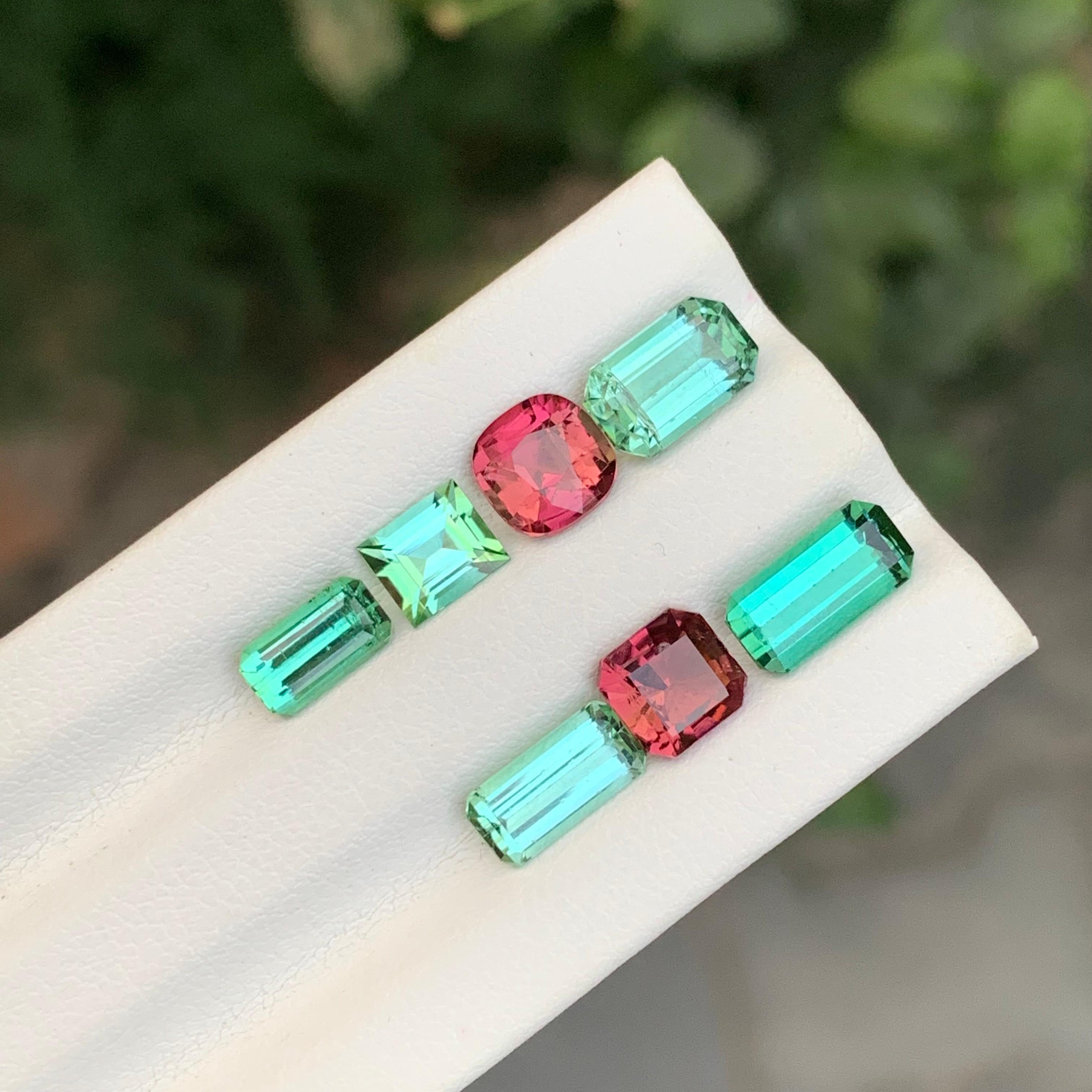 Arts and Crafts 7.80 Carat Natural Loose Tourmaline Lot For Jewellery Making For Sale