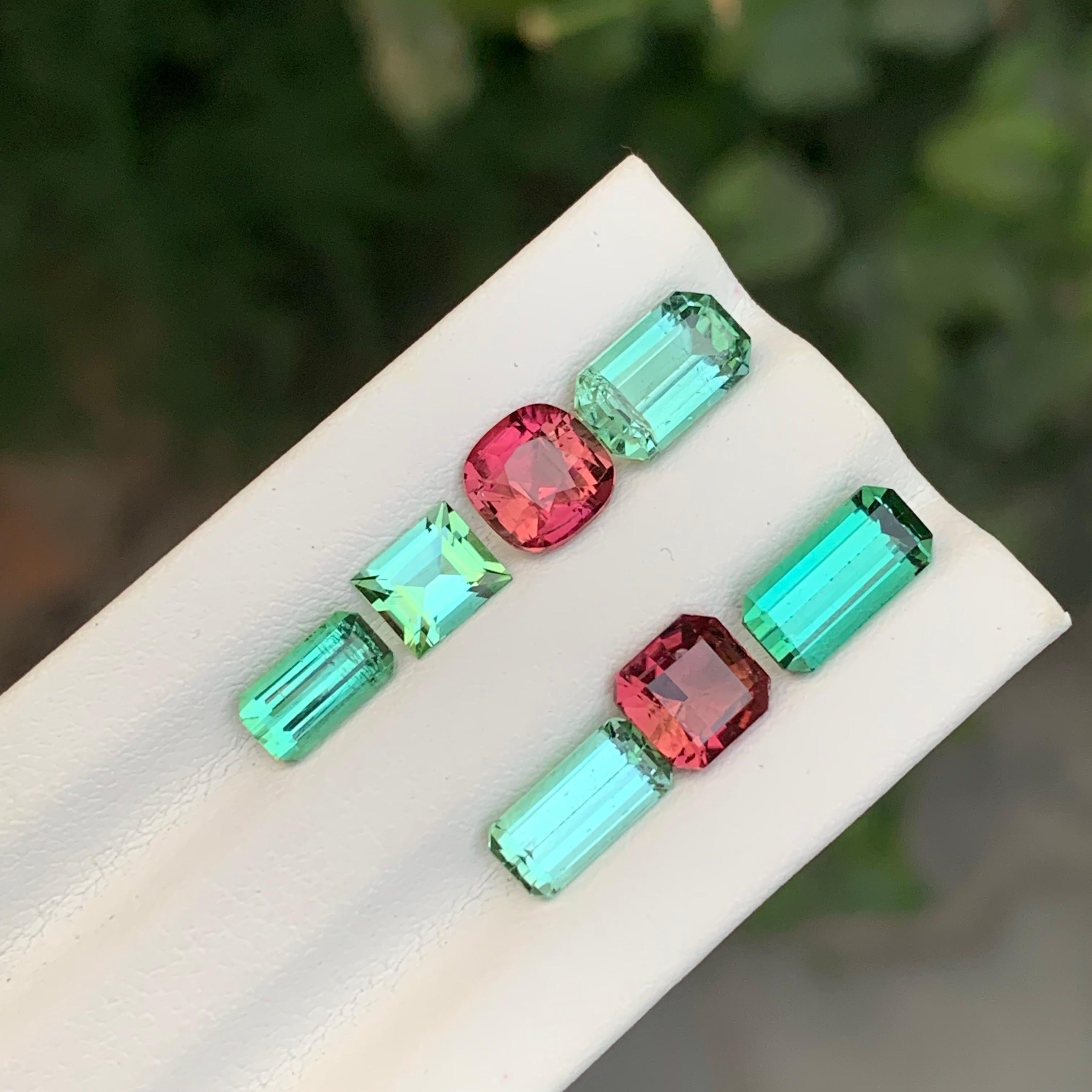 7.80 Carat Natural Loose Tourmaline Lot For Jewellery Making In New Condition For Sale In Peshawar, PK