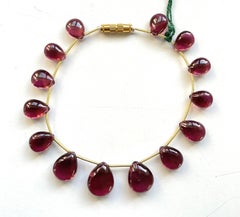 78.00 Carats Rubellite Tourmaline 14 Piece Layout Drops Top Quality Natural Gem