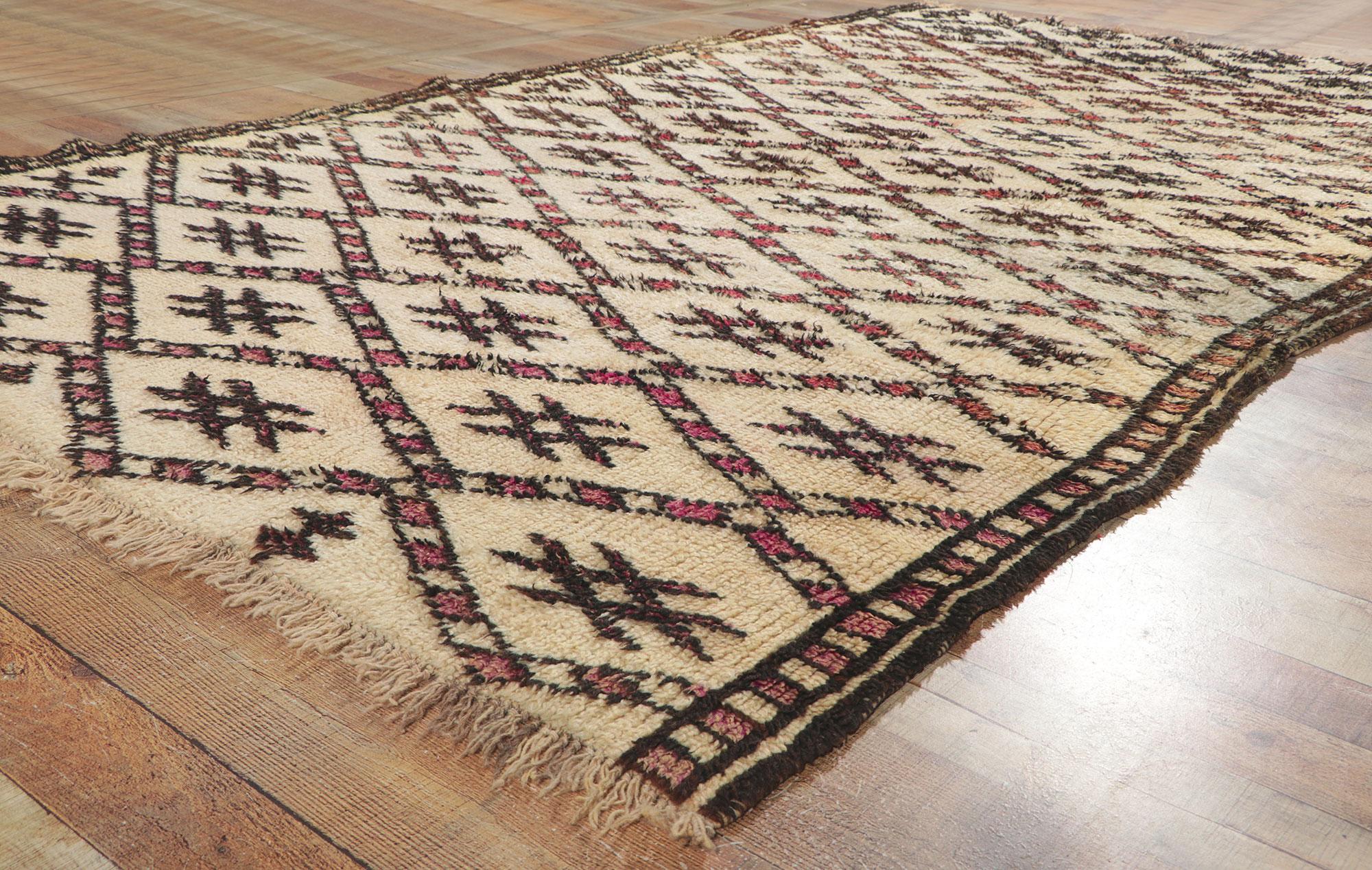 Tapis marocain Beni Ourain vintage 78366, 06''00 x 10''01 en vente 1