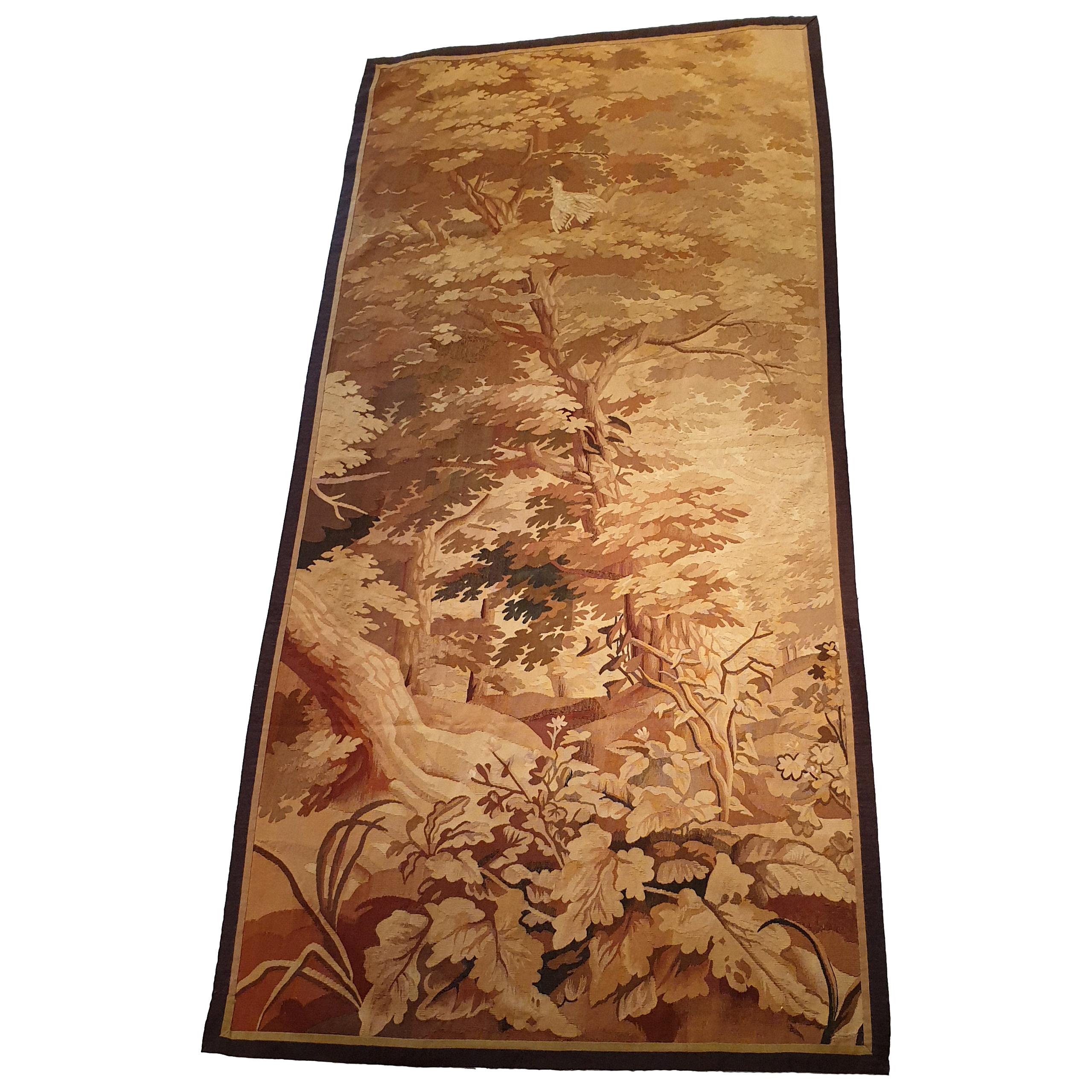 784 - 19th Century Aubusson Verdure Tapestry