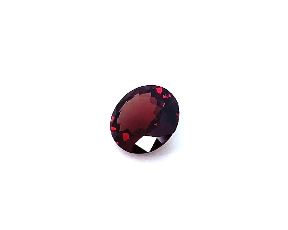 Unheated 7.84 Carat Red Spinel Round, Loose Gemstone, GIA Certified In New Condition In Los Angeles, CA
