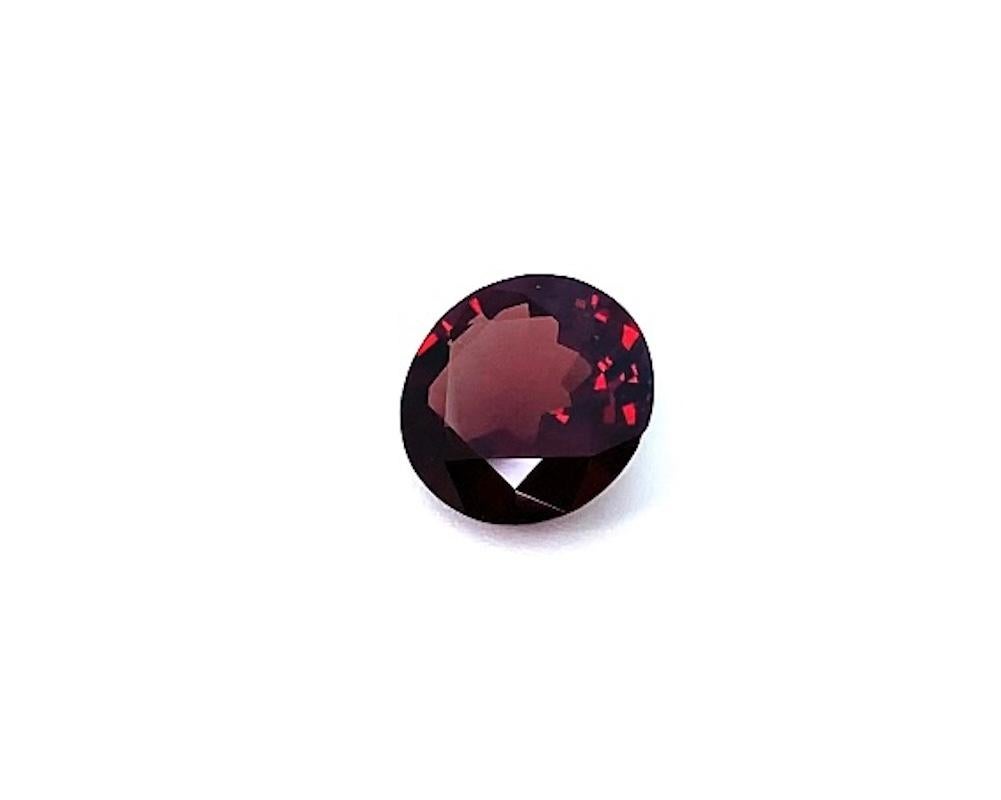 Women's or Men's Unheated 7.84 Carat Red Spinel Round, Loose Gemstone, GIA Certified For Sale