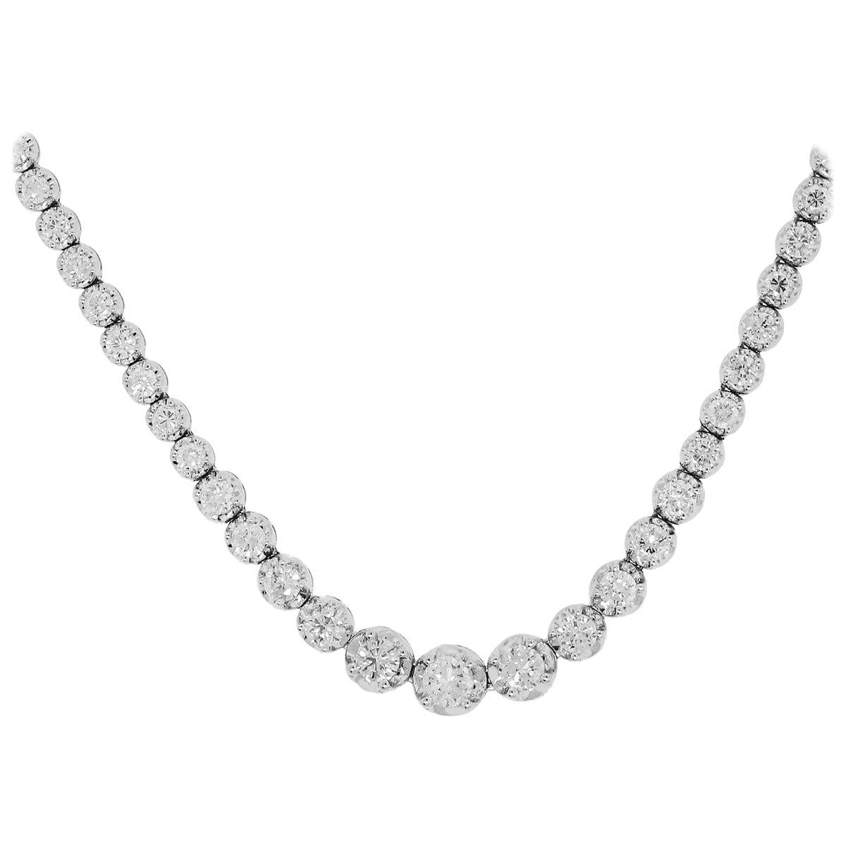 7.85 Carat Diamond Necklace