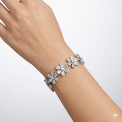 7,85 Karat Diamant Weißgold-Armband