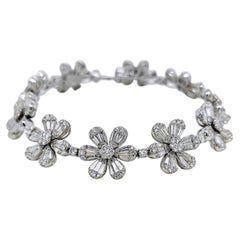 7,85 Karat Diamant Weißgold-Armband